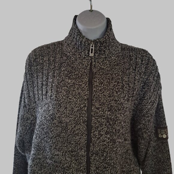 ANGELO LITRICO DSTR Germany INSULATED CARDIGAN sweater Sz L WOOL blend FULL ZIP - Picture 2 of 14